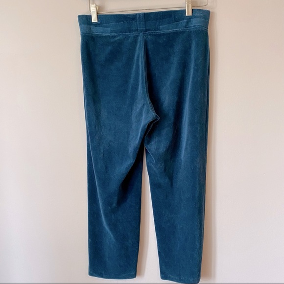 Talbots women’s LUXE STRAIGHT-LEG full zip VELOUR 2 pc Track suit -size S petite - Picture 6 of 16